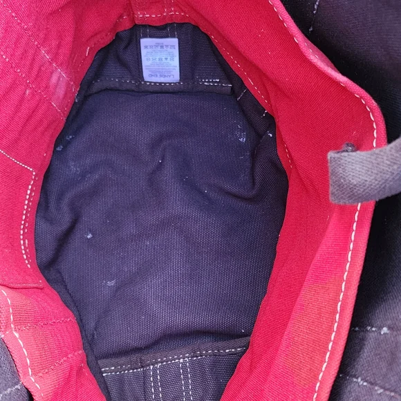 Lands' End Navy and Red Tote Bag - Picture 6 of 11